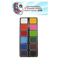 Beginner Face Paint PartyXplosion Aqua Mini Palette - Regular 43700 (12 Colors/ 6 Gm)