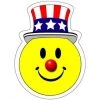 Clown Supplies Inc. Stickers, Give Aways Smiley Patriotic Stickers