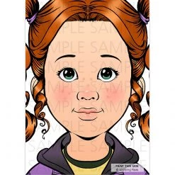 Sparkling Faces Face Painting Practice Board - Nina