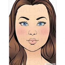 Sparkling Faces Face Painting Practice Board - Marie