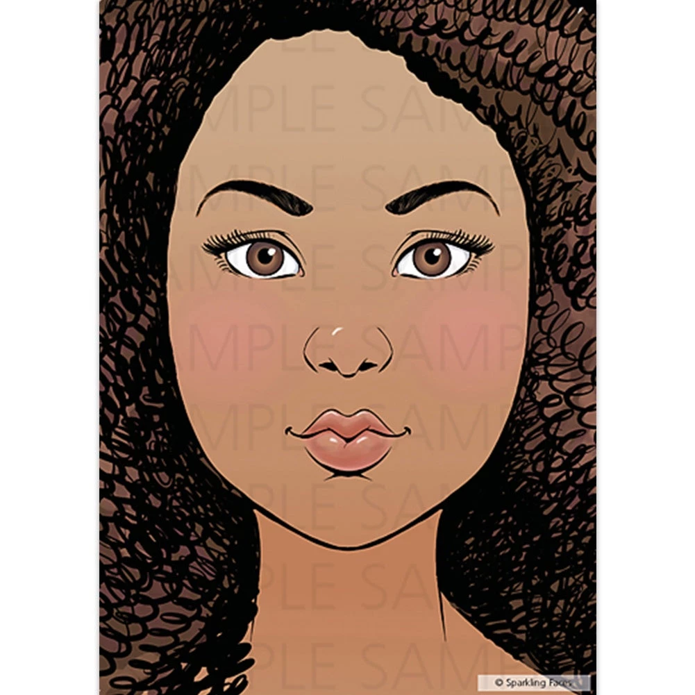 Sparkling Faces Face Painting Practice Board - Tina 1 Sparkling Faces Face Painting Practice Board - Tina