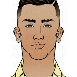 Sparkling Faces Face Painting Practice Board - Bruce