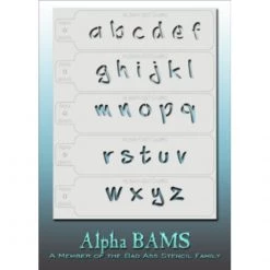 Bad Ass Stencils Air Brush Supplies BAM Alpha Stencils - Graffiti (ALBAM 007)