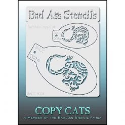 Bad Ass Stencils Air Brush Supplies Bad Ass Copy Cat Stencils - (9034)
