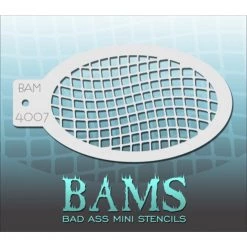 Bad Ass Stencils Air Brush Supplies Bad Ass Mini Stencils - Net (BAM 4007)