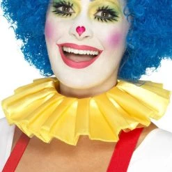 Smiffy's Joke And Novelty Smiffys Clown Neck Ruffle - Yellow