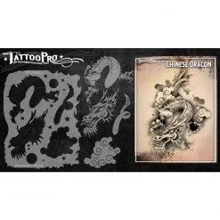 Tattoo Pro Stencils Series 1 - Chinese Dragon Air Brush Supplies