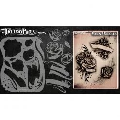 Tattoo Pro Stencils Series 1 - Roses & Scrolls Air Brush Supplies
