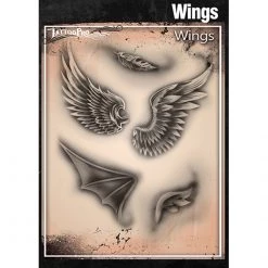 Tattoo Pro Stencils Series 2 - Wings Air Brush Supplies