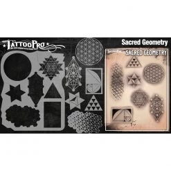 Tattoo Pro Stencils Series 3 - Sacred Geometry Air Brush Supplies