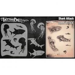 Tattoo Pro Stencils Series 3 - Shark Attack