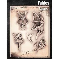 Air Brush Supplies Tattoo Pro Stencils Series 5 - Fairies