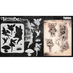 Air Brush Supplies Tattoo Pro Stencils Series 5 - Fairies