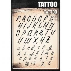 Tattoo Pro Stencils - Tattoo Font Air Brush Supplies