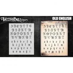 Tattoo Pro Stencils - Old English Font