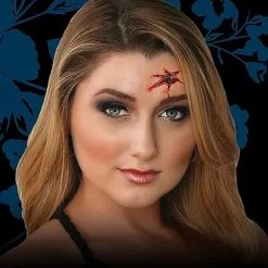 Tinsley Transfers Bullet Hole Glam Gore 3D Transfer Kit Halloween Makeup