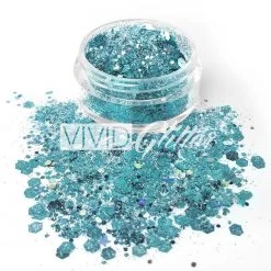 VIVID Glitter Loose Chunky Glitter - Angelic Ice Glitter & Glitter Tattoo