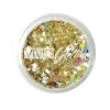 VIVID Glitter Loose Chunky Glitter - Gold Dust (10 Gm Jar) Glitter & Glitter Tattoo