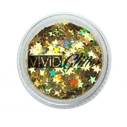 Glitter & Glitter Tattoo VIVID Glitter Loose Chunky Glitter - Gold Stars