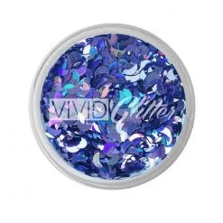 Glitter & Glitter Tattoo VIVID Glitter Loose Chunky Glitter - Grape Crescent
