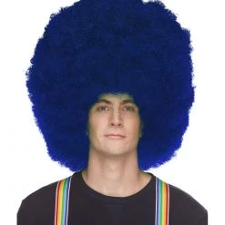West Bay Hifro Super Afro Wig - Blue Wigs By Color