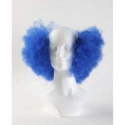 West Bay Bald Curly Clown Wig - Dark Blue Wigs By Color