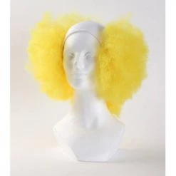 Wigs By Color West Bay Bald Curly Clown Wig - Yellow