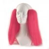 Alicia Bald Straight Clown Wig - Pink Wigs By Color