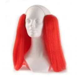 Alicia Bald Straight Clown Wig - Red Wigs By Color