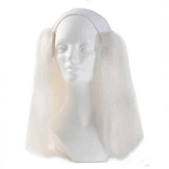 Wigs By Color Alicia Bald Straight Clown Wig - White
