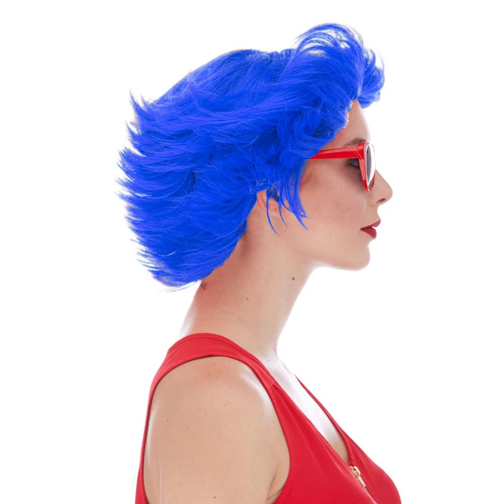 West Bay Fun Flip Clown Wig - Royal Blue 2 West Bay Fun Flip Clown Wig - Royal Blue