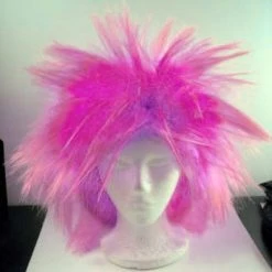 Wig America Loca Small Clown Wig - Pink Blend Clown Costume Accessories