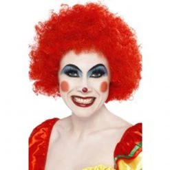 Smiffy's Joke And Novelty Crazy Curly Clown Wig - Red Wigs By Color