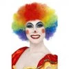 Smiffy's Joke And Novelty Crazy Curly Clown Wig - Rainbow Wigs By Color